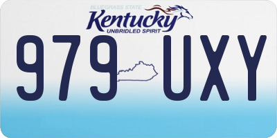 KY license plate 979UXY