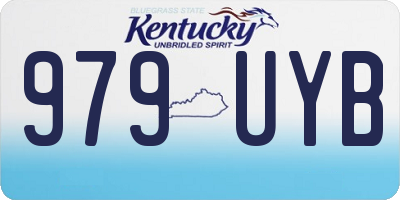 KY license plate 979UYB