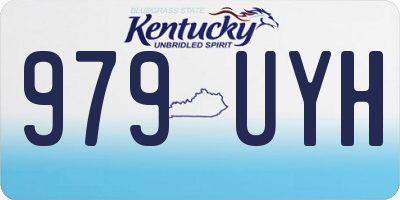 KY license plate 979UYH