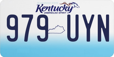KY license plate 979UYN
