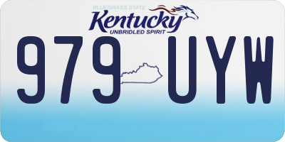 KY license plate 979UYW