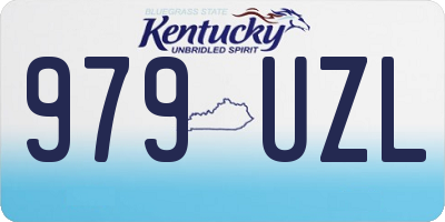 KY license plate 979UZL