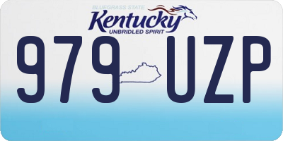 KY license plate 979UZP