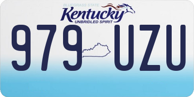 KY license plate 979UZU
