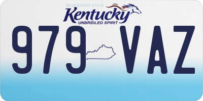 KY license plate 979VAZ