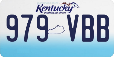 KY license plate 979VBB