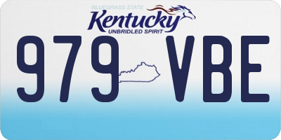 KY license plate 979VBE
