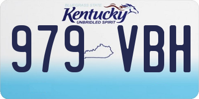 KY license plate 979VBH