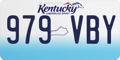 KY license plate 979VBY