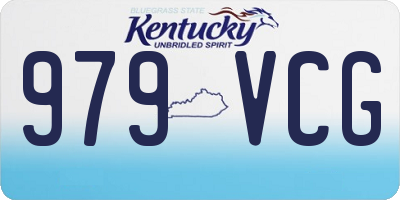 KY license plate 979VCG