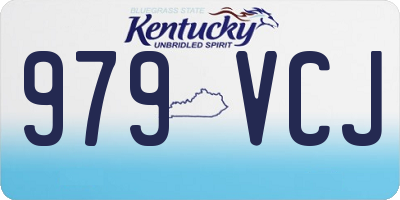 KY license plate 979VCJ