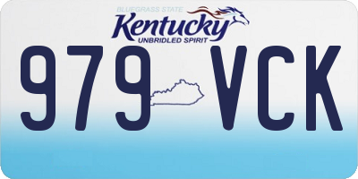 KY license plate 979VCK