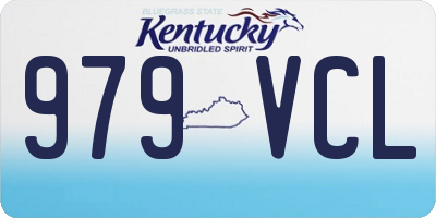 KY license plate 979VCL