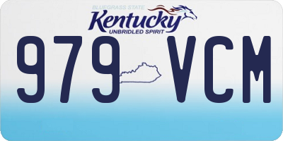 KY license plate 979VCM