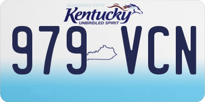 KY license plate 979VCN