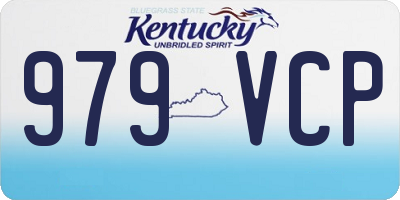 KY license plate 979VCP
