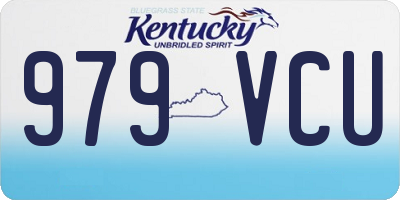KY license plate 979VCU