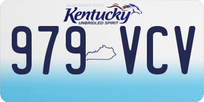 KY license plate 979VCV