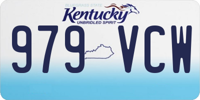 KY license plate 979VCW