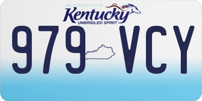 KY license plate 979VCY