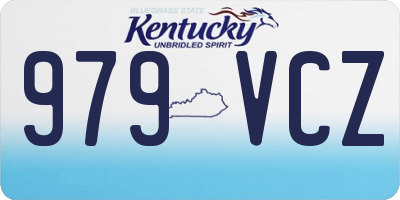 KY license plate 979VCZ