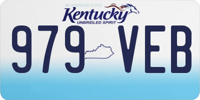 KY license plate 979VEB