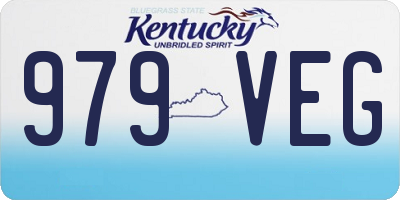 KY license plate 979VEG
