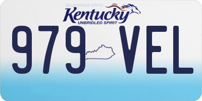 KY license plate 979VEL