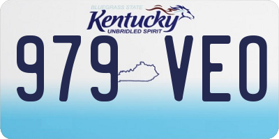 KY license plate 979VEO