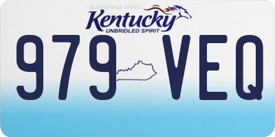KY license plate 979VEQ