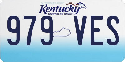 KY license plate 979VES