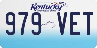 KY license plate 979VET