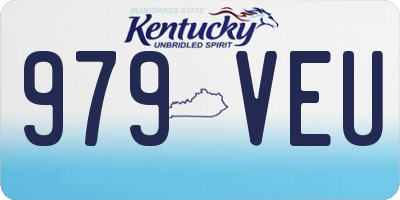 KY license plate 979VEU