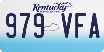 KY license plate 979VFA