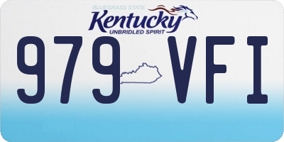 KY license plate 979VFI