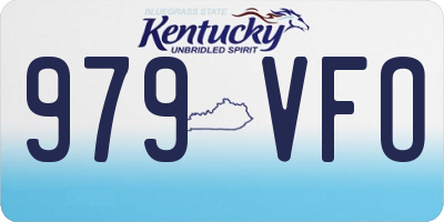 KY license plate 979VFO