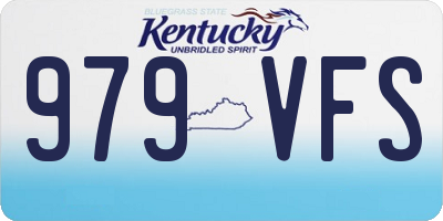 KY license plate 979VFS