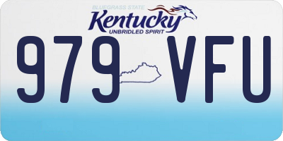 KY license plate 979VFU