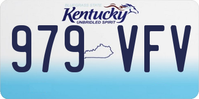 KY license plate 979VFV