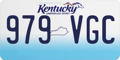 KY license plate 979VGC
