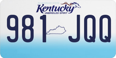 KY license plate 981JQQ