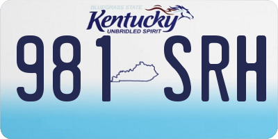KY license plate 981SRH