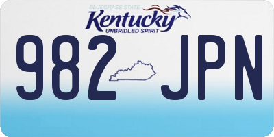 KY license plate 982JPN