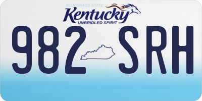 KY license plate 982SRH