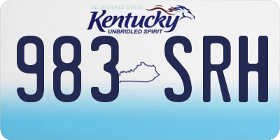 KY license plate 983SRH