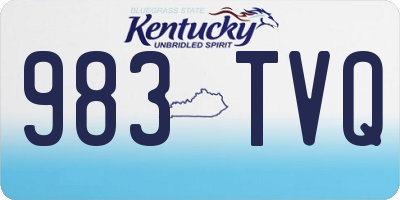 KY license plate 983TVQ