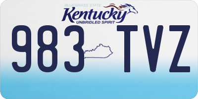 KY license plate 983TVZ
