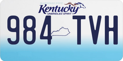 KY license plate 984TVH