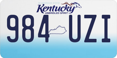 KY license plate 984UZI