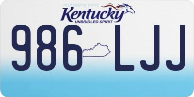 KY license plate 986LJJ